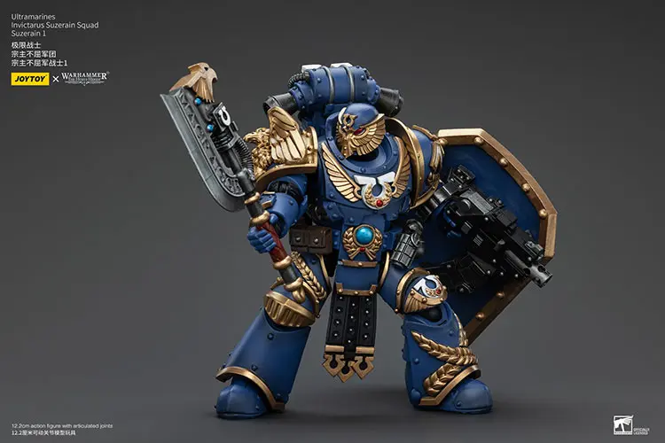 Action Figure - JOYTOY Ultramarines Invictarus Suzerain Squad (Suzerain 1) 1 18 - Warhammer The Horus Heresy rectangle image 7