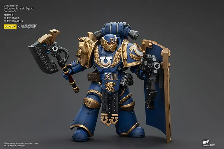 Action Figure - JOYTOY Ultramarines Invictarus Suzerain Squad (Suzerain 5) 1 18 - Warhammer The Horus Heresy rectangle image 3
