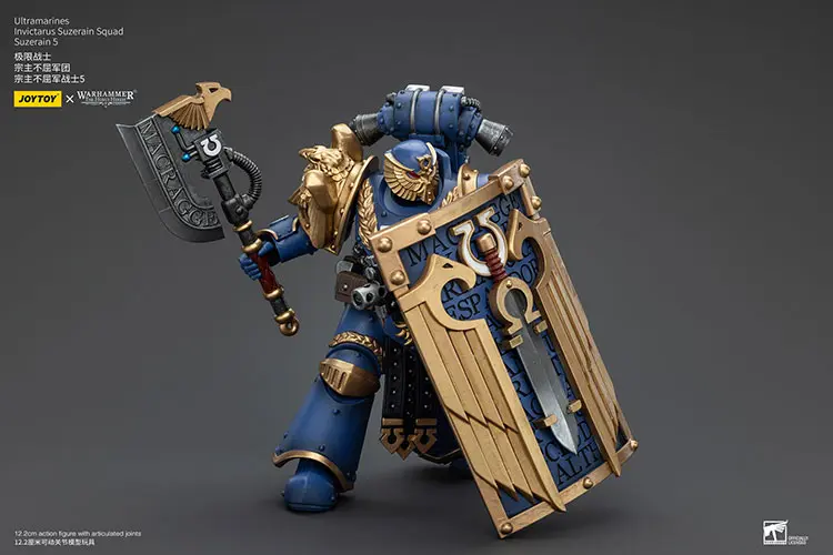 Action Figure - JOYTOY Ultramarines Invictarus Suzerain Squad (Suzerain 5) 1 18 - Warhammer The Horus Heresy rectangle image 4