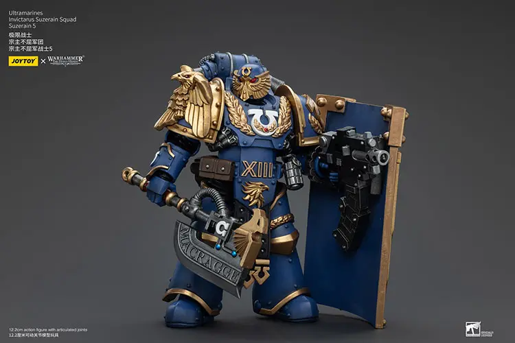 Action Figure - JOYTOY Ultramarines Invictarus Suzerain Squad (Suzerain 5) 1 18 - Warhammer The Horus Heresy rectangle image