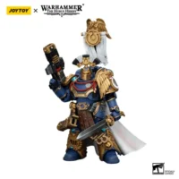 Action Figure - JOYTOY Ultramarines Legion Praetor with Power Sword and Volkite Serpenta 1 18 - Warhammer The Horus Heresy in white background Action Figure - JOYTOY Ultramarines Legion Praetor with Power Sword and Volkite Serpenta 1 18 - Warhammer The Horus Heresy in white background
