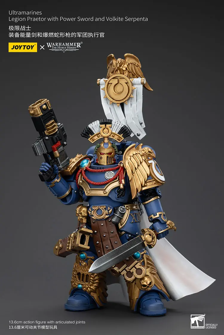 Action Figure - JOYTOY Ultramarines Legion Praetor with Power Sword and Volkite Serpenta 1 18 - Warhammer The Horus Heresy rectangle image 2 Action Figure - JOYTOY Ultramarines Legion Praetor with Power Sword and Volkite Serpenta 1 18 - Warhammer The Horus Heresy rectangle image 2