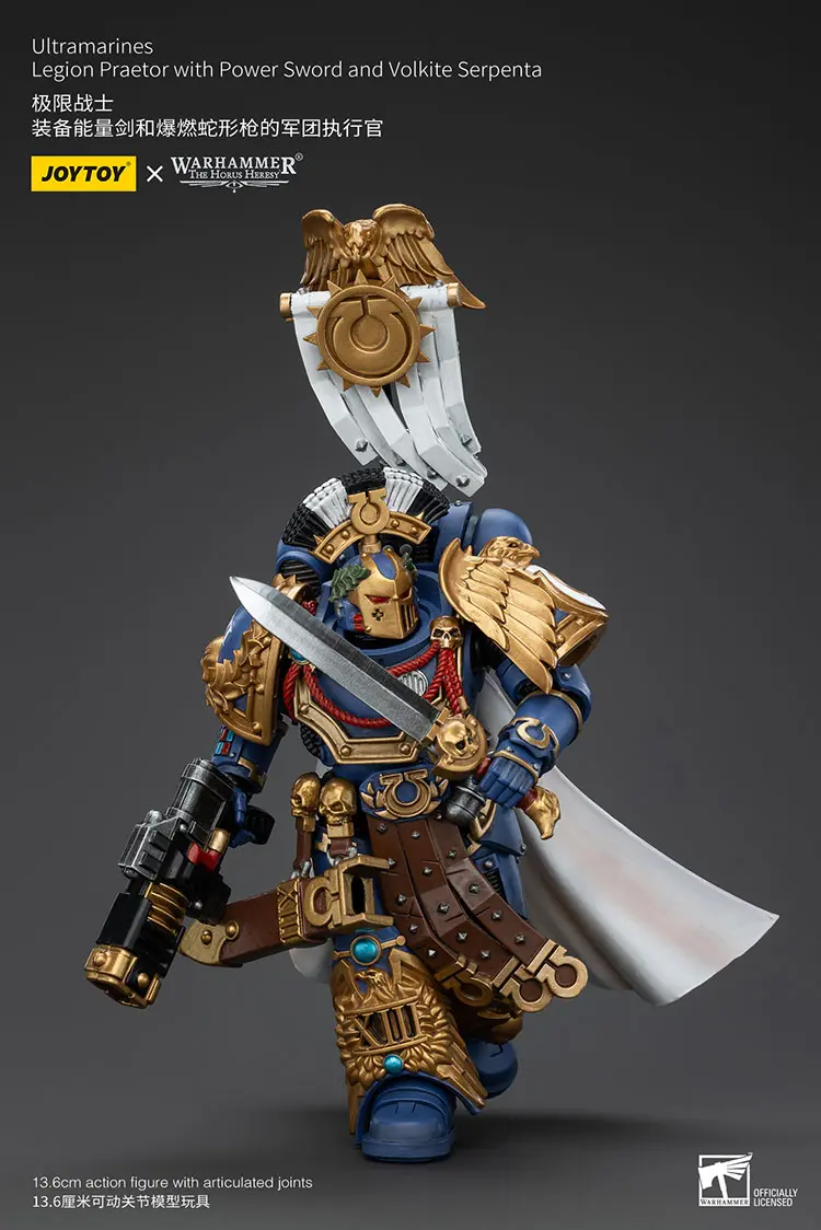 Action Figure - JOYTOY Ultramarines Legion Praetor with Power Sword and Volkite Serpenta 1 18 - Warhammer The Horus Heresy rectangle image 3 Action Figure - JOYTOY Ultramarines Legion Praetor with Power Sword and Volkite Serpenta 1 18 - Warhammer The Horus Heresy rectangle image 3