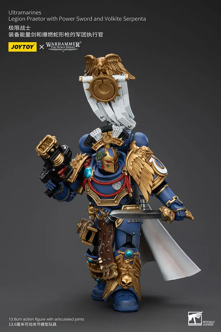 Action Figure - JOYTOY Ultramarines Legion Praetor with Power Sword and Volkite Serpenta 1 18 - Warhammer The Horus Heresy rectangle image 5 Action Figure - JOYTOY Ultramarines Legion Praetor with Power Sword and Volkite Serpenta 1 18 - Warhammer The Horus Heresy rectangle image 5
