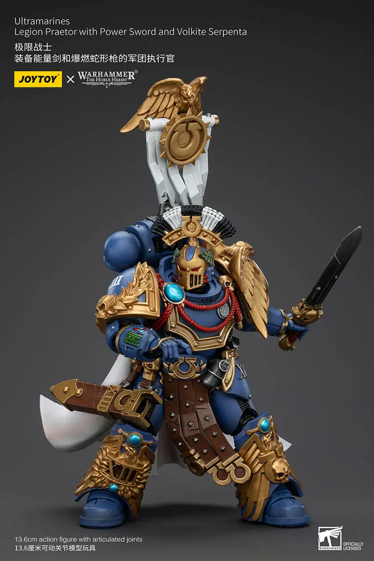 Action Figure - JOYTOY Ultramarines Legion Praetor with Power Sword and Volkite Serpenta 1 18 - Warhammer The Horus Heresy rectangle image 6 Action Figure - JOYTOY Ultramarines Legion Praetor with Power Sword and Volkite Serpenta 1 18 - Warhammer The Horus Heresy rectangle image 6