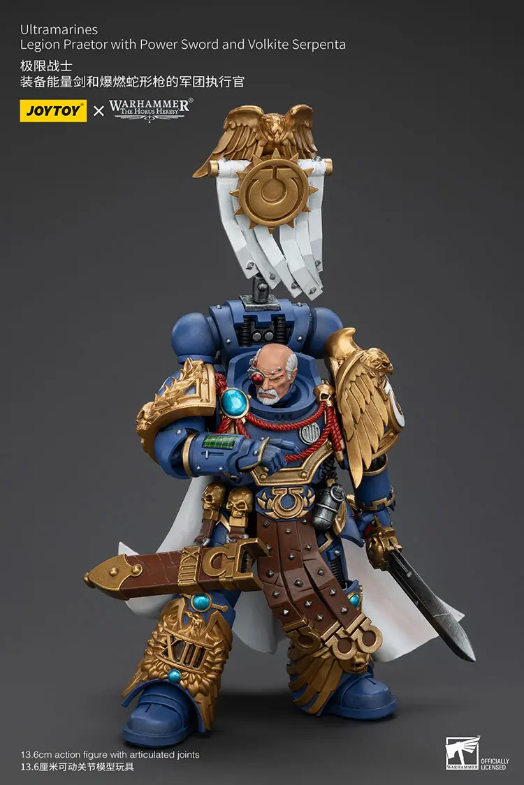 Action Figure - JOYTOY Ultramarines Legion Praetor with Power Sword and Volkite Serpenta 1 18 - Warhammer The Horus Heresy rectangle image 7 Action Figure - JOYTOY Ultramarines Legion Praetor with Power Sword and Volkite Serpenta 1 18 - Warhammer The Horus Heresy rectangle image 7