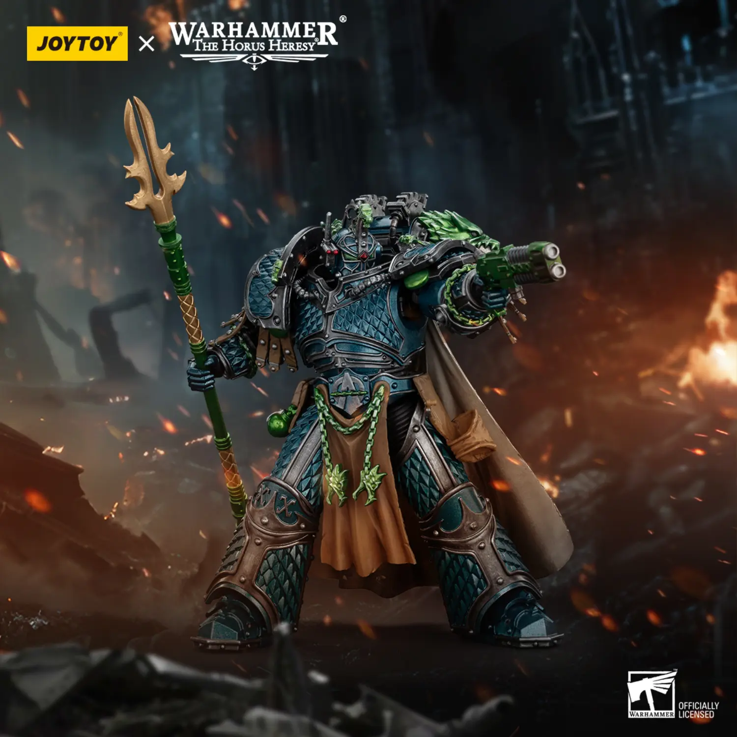 Action Figure - JoyToy Alpha Legion Alpharius, Primarch of the XXth Legion 1 18 - Warhammer The Horus Heresy in dark background Action Figure - JoyToy Alpha Legion Alpharius, Primarch of the XXth Legion 1 18 - Warhammer The Horus Heresy in dark background