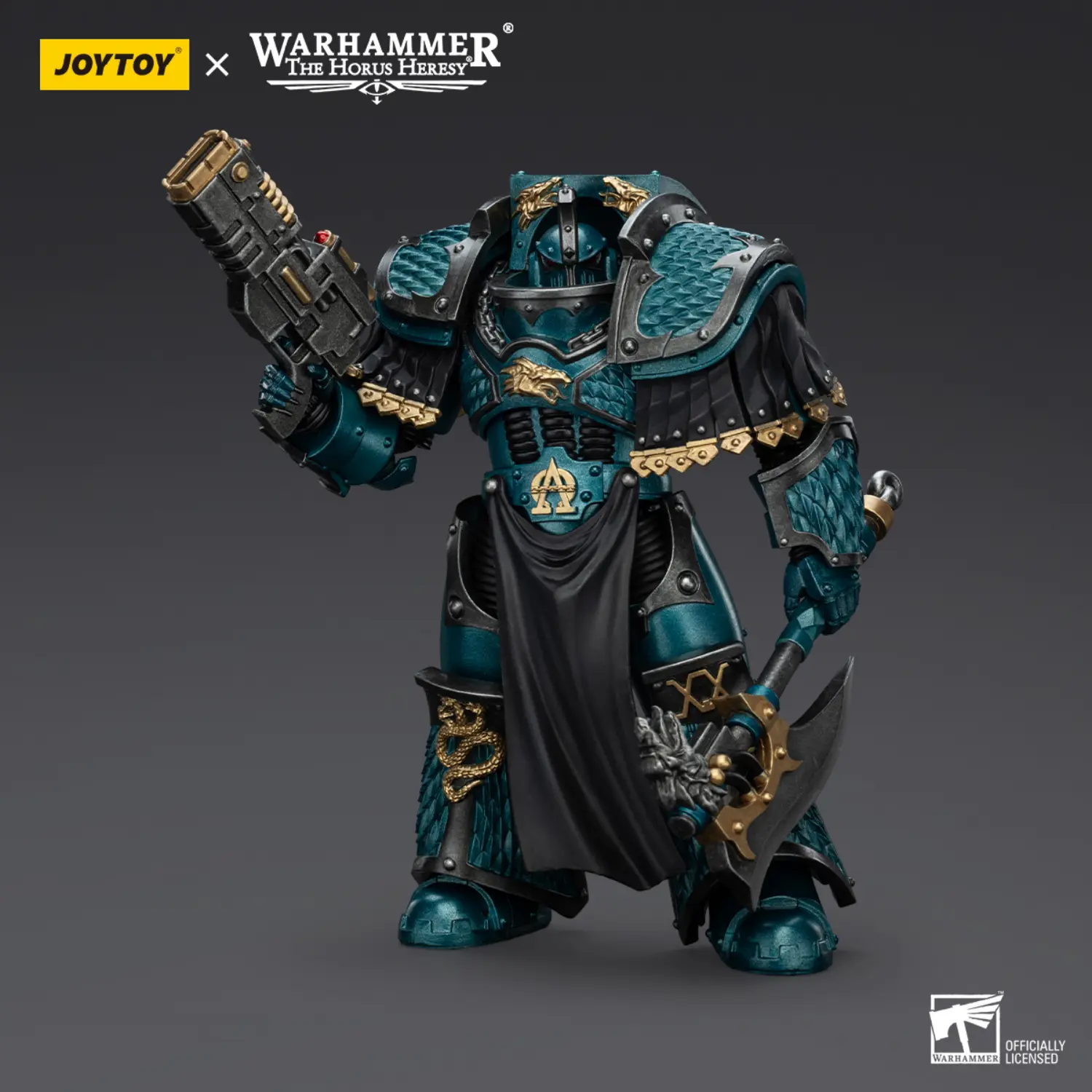 Action Figure - JoyToy Alpha Legion Lernaean Terminator with Volkite Charger 1 18 - Warhammer The Horus Heresy 2