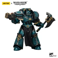 Action Figure - JoyToy Alpha Legion Lernaean Terminator with Volkite Charger 1 18 - Warhammer The Horus Heresy in white background 3