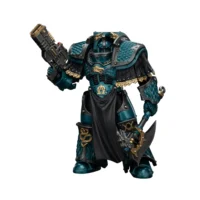 Action Figure - JoyToy Alpha Legion Lernaean Terminator with Volkite Charger 1 18 - Warhammer The Horus Heresy in white background 4