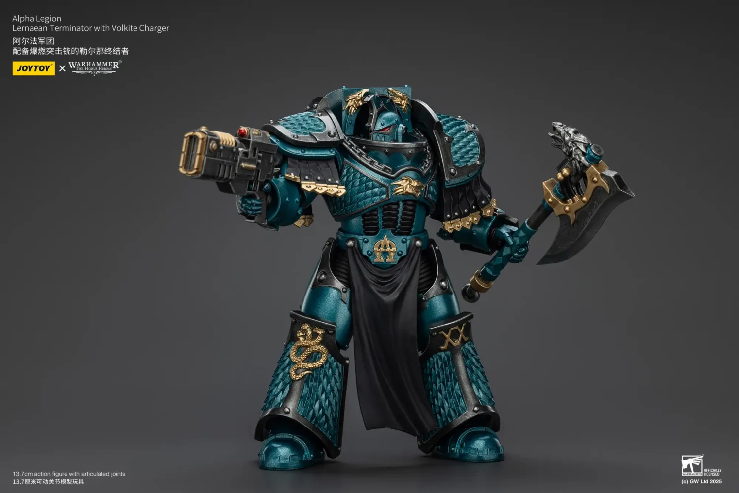 Action Figure - JoyToy Alpha Legion Lernaean Terminator with Volkite Charger 1 18 - Warhammer The Horus Heresy rectangle image8