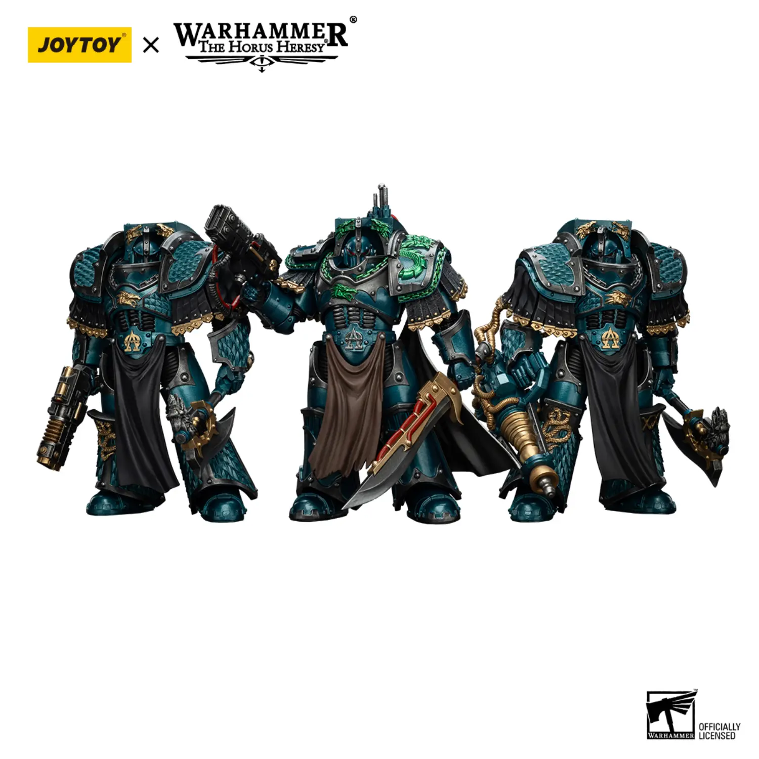 Action Figure - JoyToy Alpha Legion Terminator Elite Squad 1 18 - Warhammer The Horus Heresy in white background Action Figure - JoyToy Alpha Legion Terminator Elite Squad 1 18 - Warhammer The Horus Heresy in white background