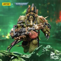 Action Figure - JoyToy Death Guard Lord of Virulence with Power Fist and Twin Plague Spewer 1 18 - Warhammer 40K in green background