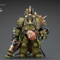 Action Figure - JoyToy Death Guard Lord of Virulence with Power Fist and Twin Plague Spewer 1 18 - Warhammer 40K in rectangle image 2