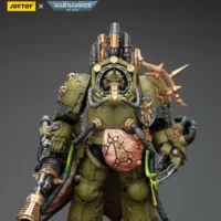 Action Figure - JoyToy Death Guard Lord of Virulence with Power Fist and Twin Plague Spewer 1 18 - Warhammer 40K in rectangle image