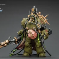 Action Figure - JoyToy Death Guard Lord of Virulence with Power Fist and Twin Plague Spewer 1 18 - Warhammer 40K in rectangle image 3