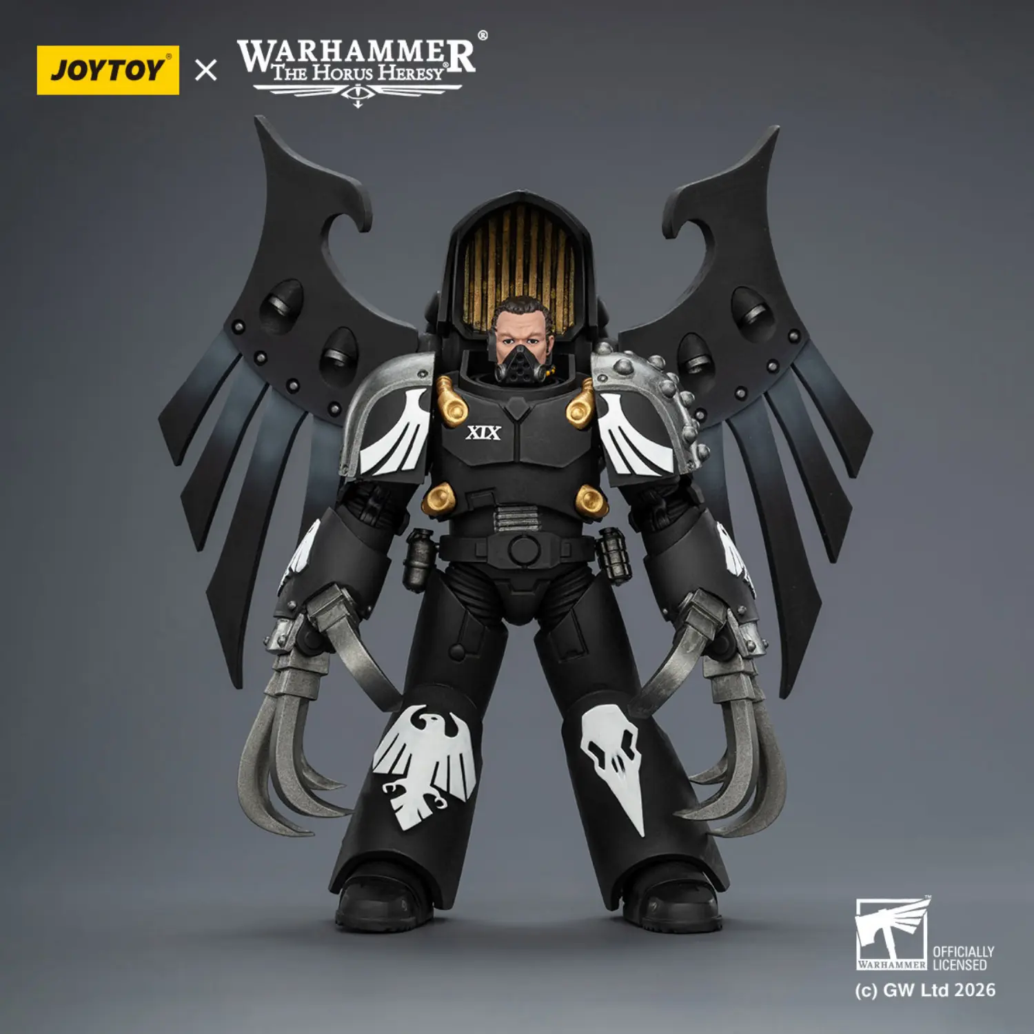 Action Figure - JoyToy Raven Guard Dark Fury with Lightning Claws 1 18 - Warhammer The Horus Heresy without helmet