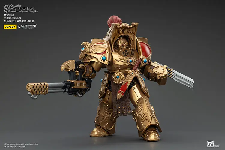 Action Figure - JoyToy Scale Legio Custodes Aquilon Terminator with Infernus Firepike 1 18 - Warhammer The Horus Heresy rectangle image 2 Action Figure - JoyToy Scale Legio Custodes Aquilon Terminator with Infernus Firepike 1 18 - Warhammer The Horus Heresy rectangle image 2