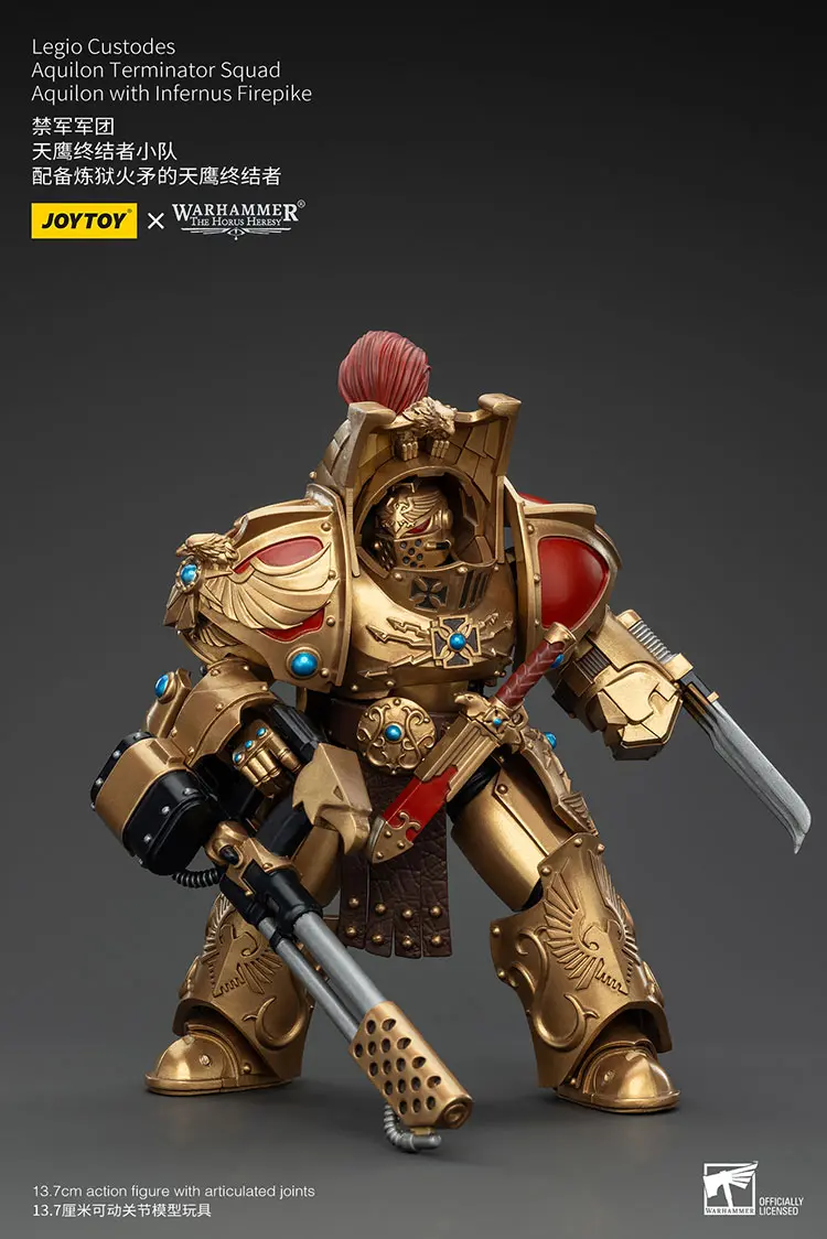 Action Figure - JoyToy Scale Legio Custodes Aquilon Terminator with Infernus Firepike 1 18 - Warhammer The Horus Heresy rectangle image 3 Action Figure - JoyToy Scale Legio Custodes Aquilon Terminator with Infernus Firepike 1 18 - Warhammer The Horus Heresy rectangle image 3