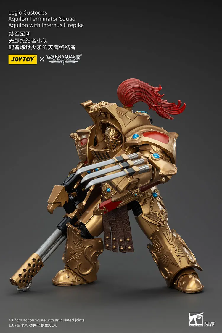 Action Figure - JoyToy Scale Legio Custodes Aquilon Terminator with Infernus Firepike 1 18 - Warhammer The Horus Heresy rectangle image 4 Action Figure - JoyToy Scale Legio Custodes Aquilon Terminator with Infernus Firepike 1 18 - Warhammer The Horus Heresy rectangle image 4