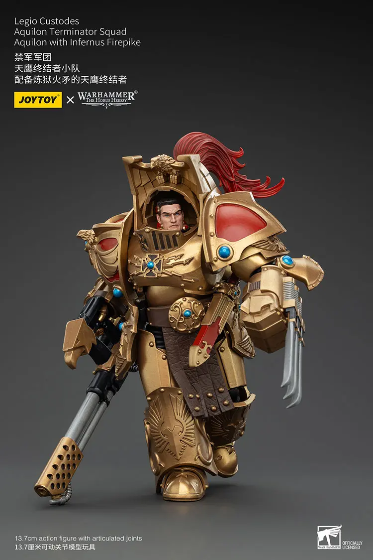 Action Figure - JoyToy Scale Legio Custodes Aquilon Terminator with Infernus Firepike 1 18 - Warhammer The Horus Heresy rectangle image 5 Action Figure - JoyToy Scale Legio Custodes Aquilon Terminator with Infernus Firepike 1 18 - Warhammer The Horus Heresy rectangle image 5