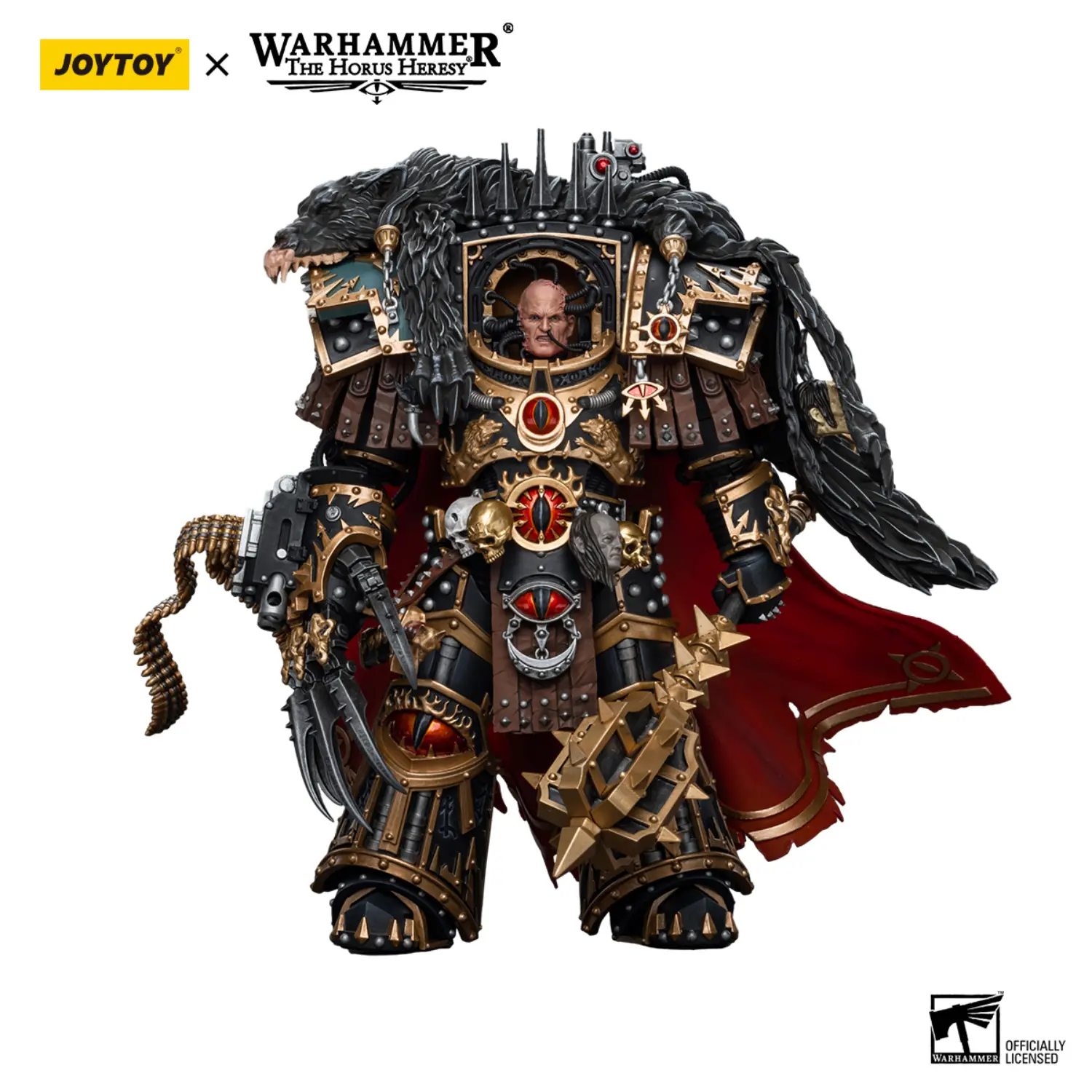 Action Figure - JoyToy Sons of Horus Warmaster Horus Primarch of the XVIth Legion 1 18 - Warhammer The Horus Heresy in white background 1