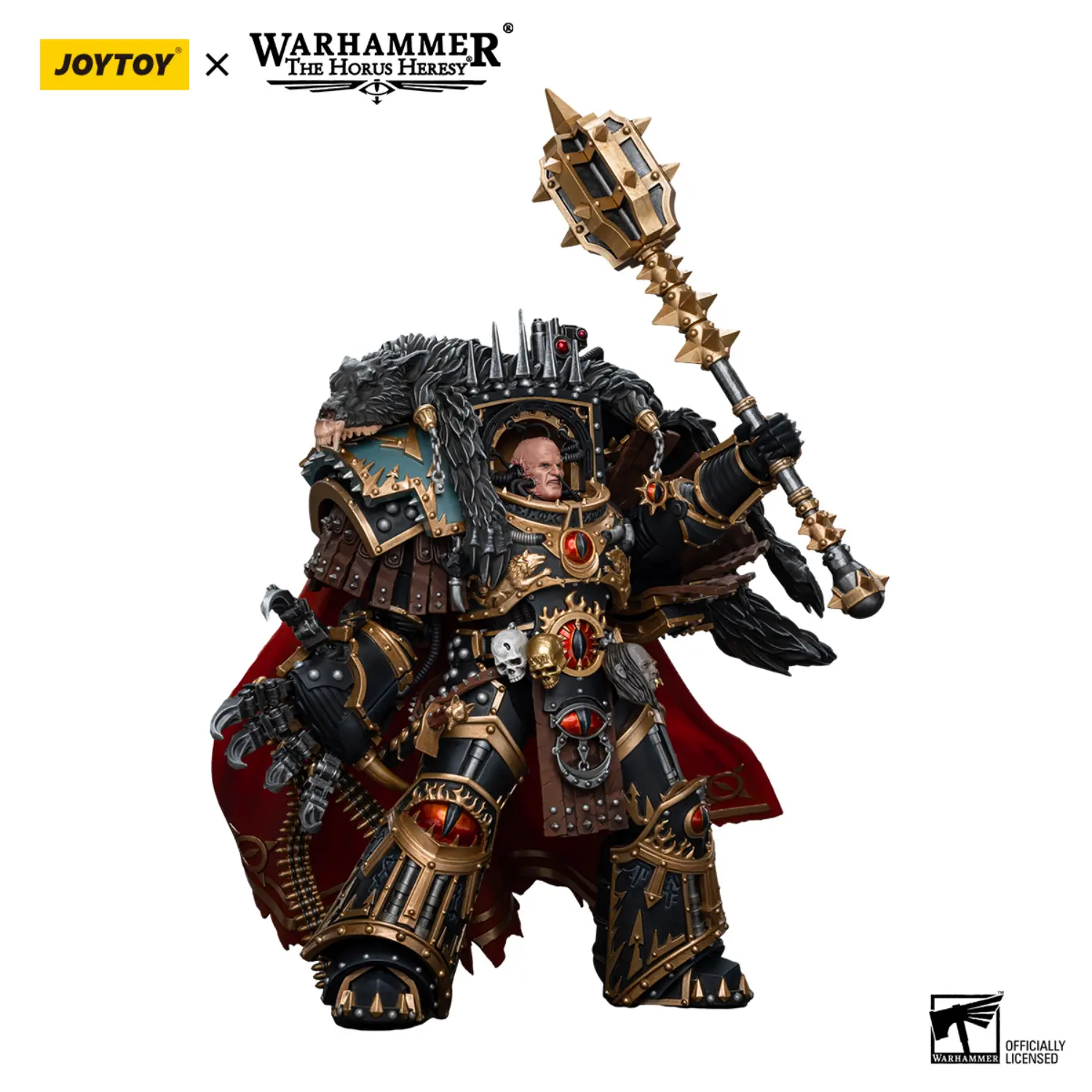 Action Figure - JoyToy Sons of Horus Warmaster Horus Primarch of the XVIth Legion 1 18 - Warhammer The Horus Heresy in white background 4