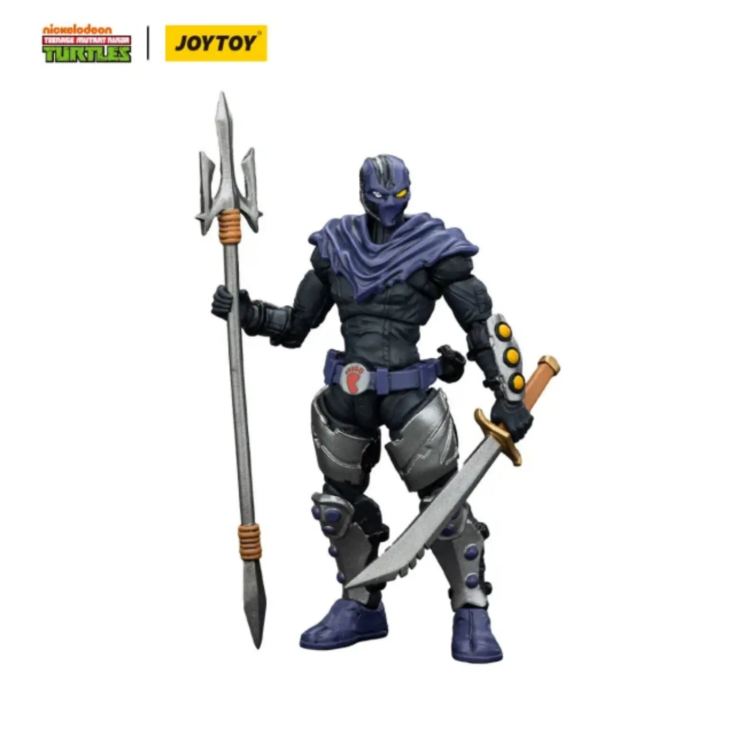 Action Figure - TMNT Foot Clan B TMNT Nickelodeon 1 18 - JOYTOY Teenage Mutant Ninja Turtles in white background 3