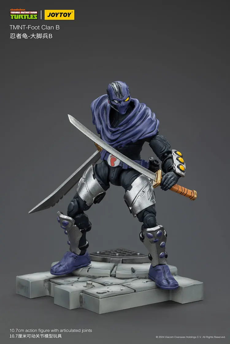 Action Figure - TMNT Foot Clan B TMNT Nickelodeon 1 18 - JOYTOY Teenage Mutant Ninja Turtles rectangle image 10