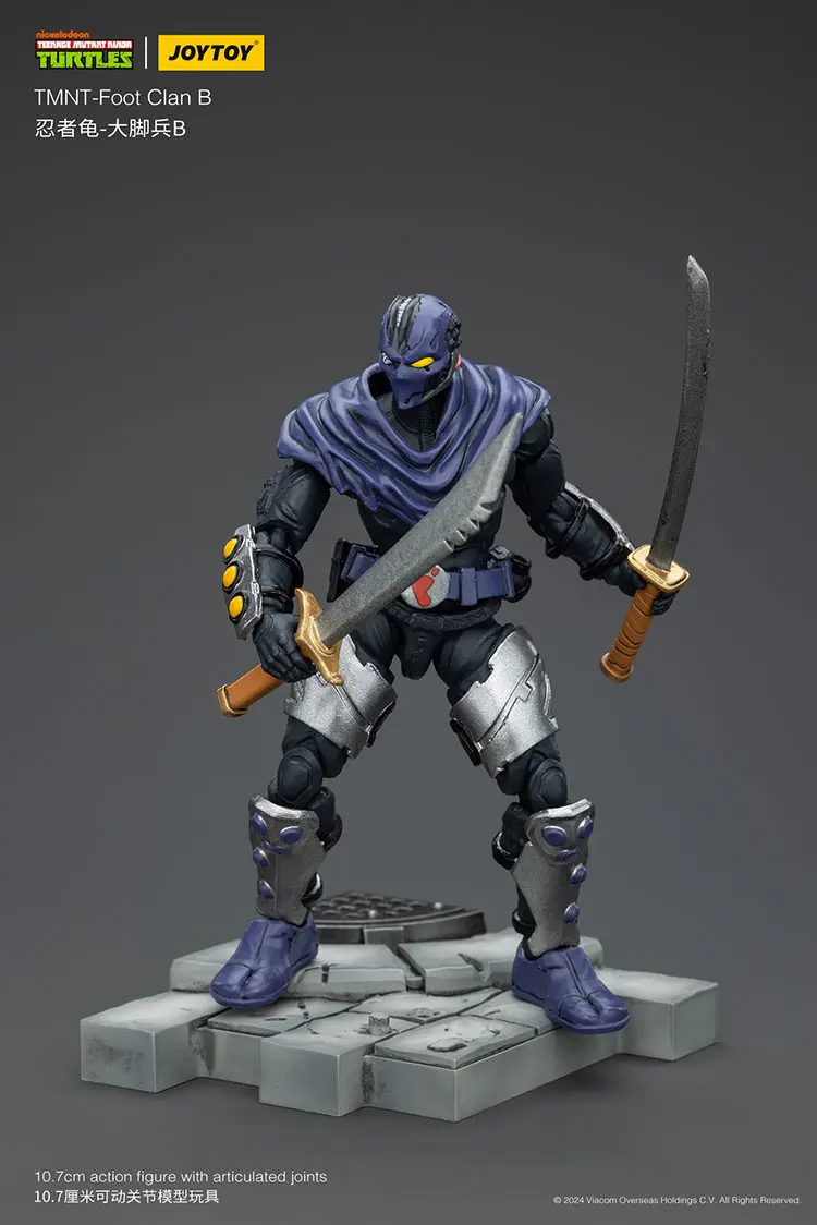 Action Figure - TMNT Foot Clan B TMNT Nickelodeon 1 18 - JOYTOY Teenage Mutant Ninja Turtles rectangle image 11