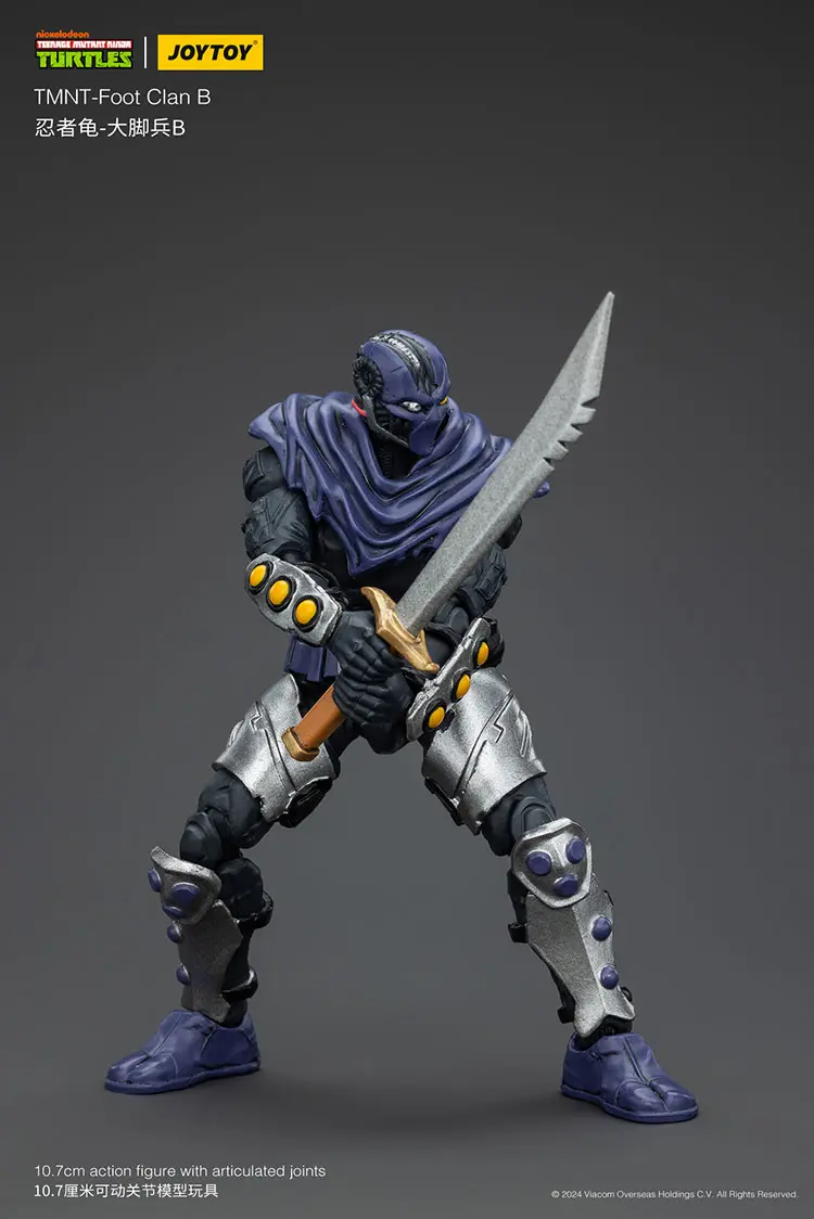 Action Figure - TMNT Foot Clan B TMNT Nickelodeon 1 18 - JOYTOY Teenage Mutant Ninja Turtles rectangle image 3