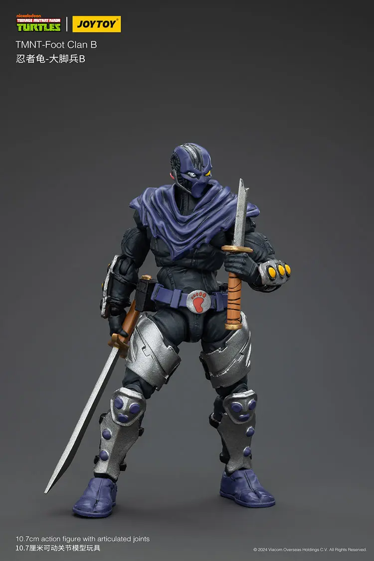 Action Figure - TMNT Foot Clan B TMNT Nickelodeon 1 18 - JOYTOY Teenage Mutant Ninja Turtles rectangle image 4