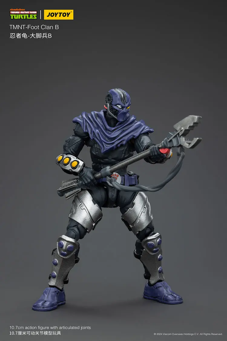 Action Figure - TMNT Foot Clan B TMNT Nickelodeon 1 18 - JOYTOY Teenage Mutant Ninja Turtles rectangle image 6