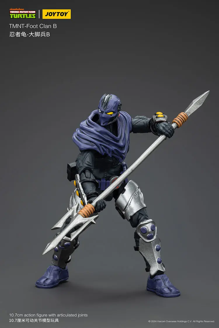 Action Figure - TMNT Foot Clan B TMNT Nickelodeon 1 18 - JOYTOY Teenage Mutant Ninja Turtles rectangle image 7