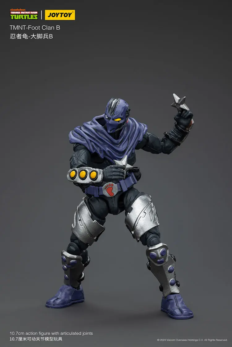 Action Figure - TMNT Foot Clan B TMNT Nickelodeon 1 18 - JOYTOY Teenage Mutant Ninja Turtles rectangle image 8
