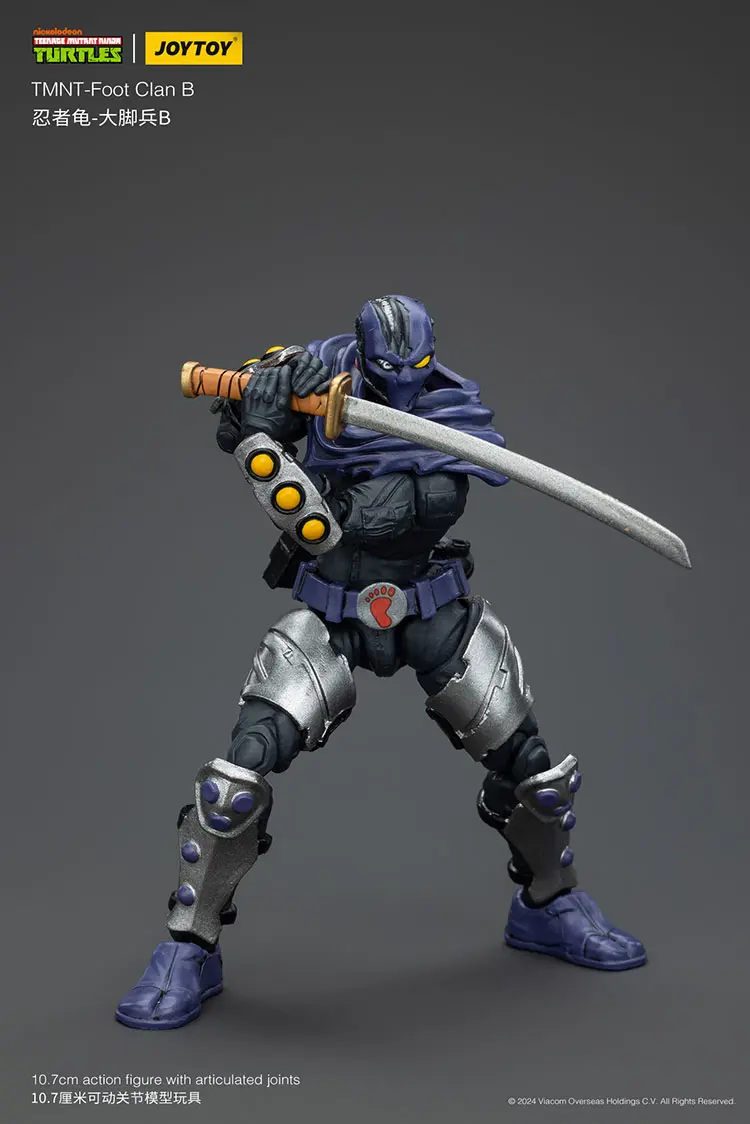 Action Figure - TMNT Foot Clan B TMNT Nickelodeon 1 18 - JOYTOY Teenage Mutant Ninja Turtles rectangle image 9