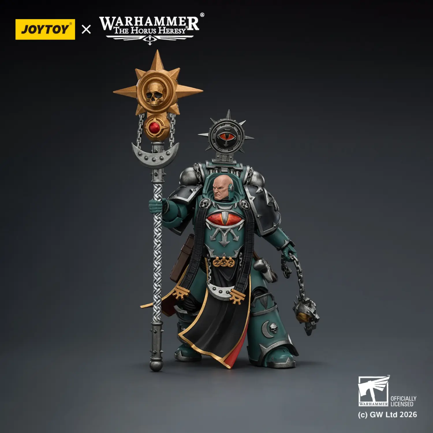Action Figure – JoyToy 1/18 Sons of Horus Dark Emissary Consul with Staff – Warhammer The Horus Heresy 2 Action Figure – JoyToy 1/18 Sons of Horus Dark Emissary Consul with Staff – Warhammer The Horus Heresy 2