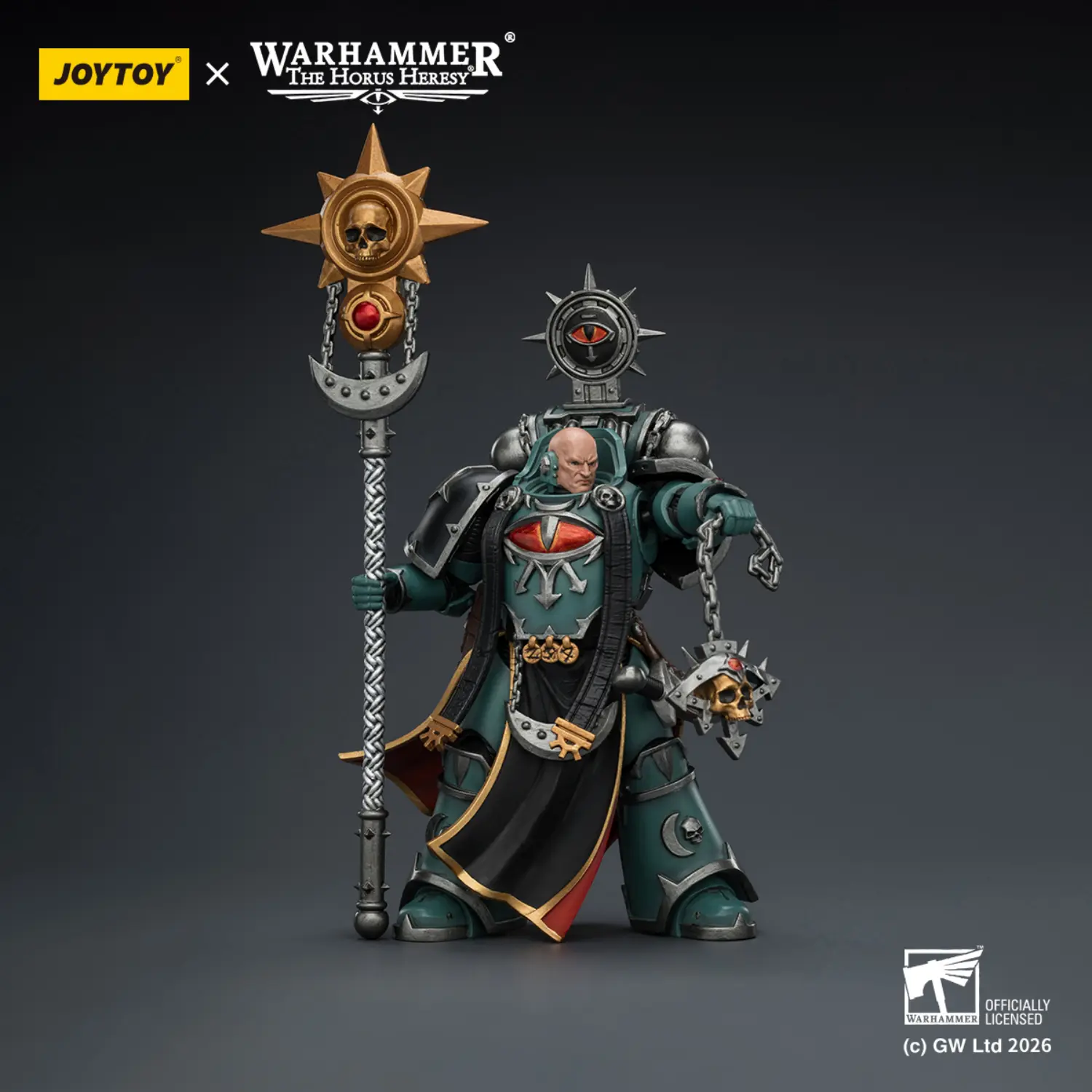 Action Figure – JoyToy 1/18 Sons of Horus Dark Emissary Consul with Staff – Warhammer The Horus Heresy 3 Action Figure – JoyToy 1/18 Sons of Horus Dark Emissary Consul with Staff – Warhammer The Horus Heresy 3