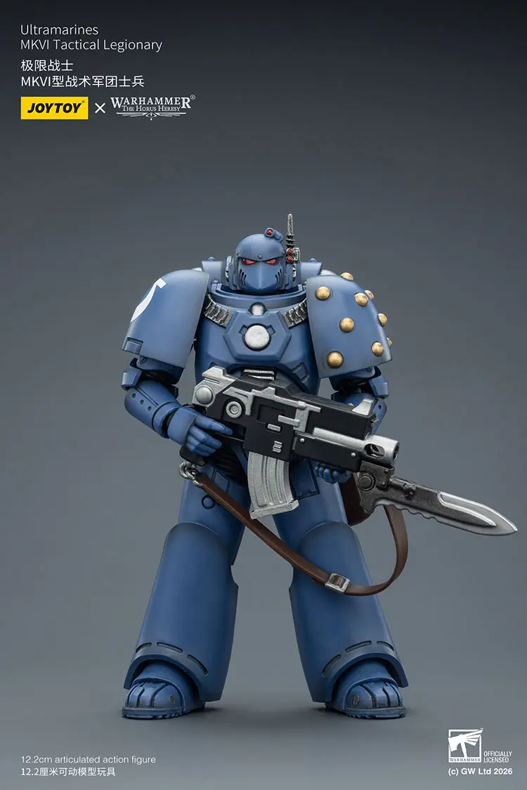 Action Figure – JoyToy Ultramarines Legion MKVI Tactical Legionary with Chain-Bayonet 1 18 – Warhammer The Horus Heresy rectangle image 2 Action Figure – JoyToy Ultramarines Legion MKVI Tactical Legionary with Chain-Bayonet 1 18 – Warhammer The Horus Heresy rectangle image 2