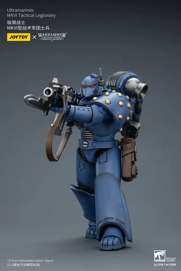 Action Figure – JoyToy Ultramarines Legion MKVI Tactical Legionary with Chain-Bayonet 1 18 – Warhammer The Horus Heresy rectangle image 6 Action Figure – JoyToy Ultramarines Legion MKVI Tactical Legionary with Chain-Bayonet 1 18 – Warhammer The Horus Heresy rectangle image 6