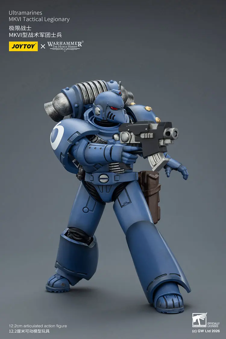 Action Figure – JoyToy Ultramarines Legion MKVI Tactical Legionary with Chain-Bayonet 1 18 – Warhammer The Horus Heresy rectangle image 7 Action Figure – JoyToy Ultramarines Legion MKVI Tactical Legionary with Chain-Bayonet 1 18 – Warhammer The Horus Heresy rectangle image 7
