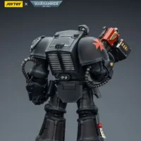 the back of the Action Figure - Black Templars Terminator 2 with Power Fist and Storm Bolter 1 18 - JOYTOY Warhammer 40K rectangle image