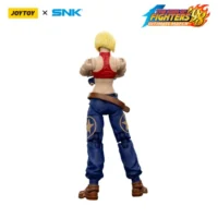 the back of the Action Figure - Blue Mary KOF _98 UM 97 Special Team Team SNK 1 18 - JOYTOY The King of Fighters in white background