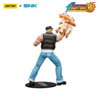 the back of the Action Figure - Clark Still fighting KOF _98 UM Ikari Warriors Team SNK 1 18 - JOYTOY The King of Fighters in white background