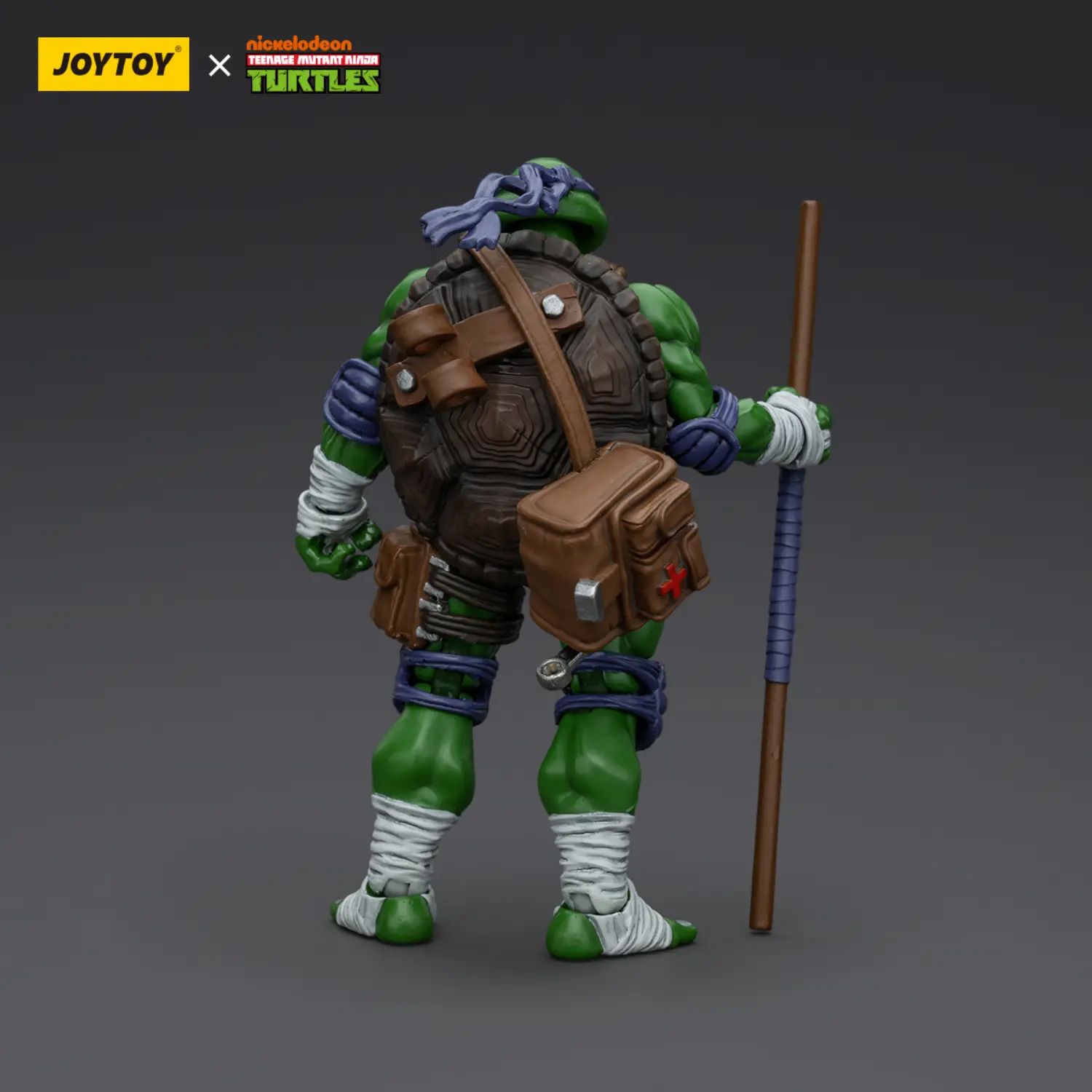 the back of the Action Figure - Donatello TMNT Nickelodeon 1 18 - JOYTOY Teenage Mutant Ninja Turtles
