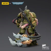 the back of the Action Figure - JOYTOY Death Guard Blightlord Terminator with Flail of Corruption 1 18 - Warhammer 40K