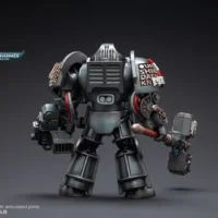 the back of the Action Figure - JOYTOY Grey Knights Terminator Caddon Vibova 1 18 - Warhammer 40K rectangle image