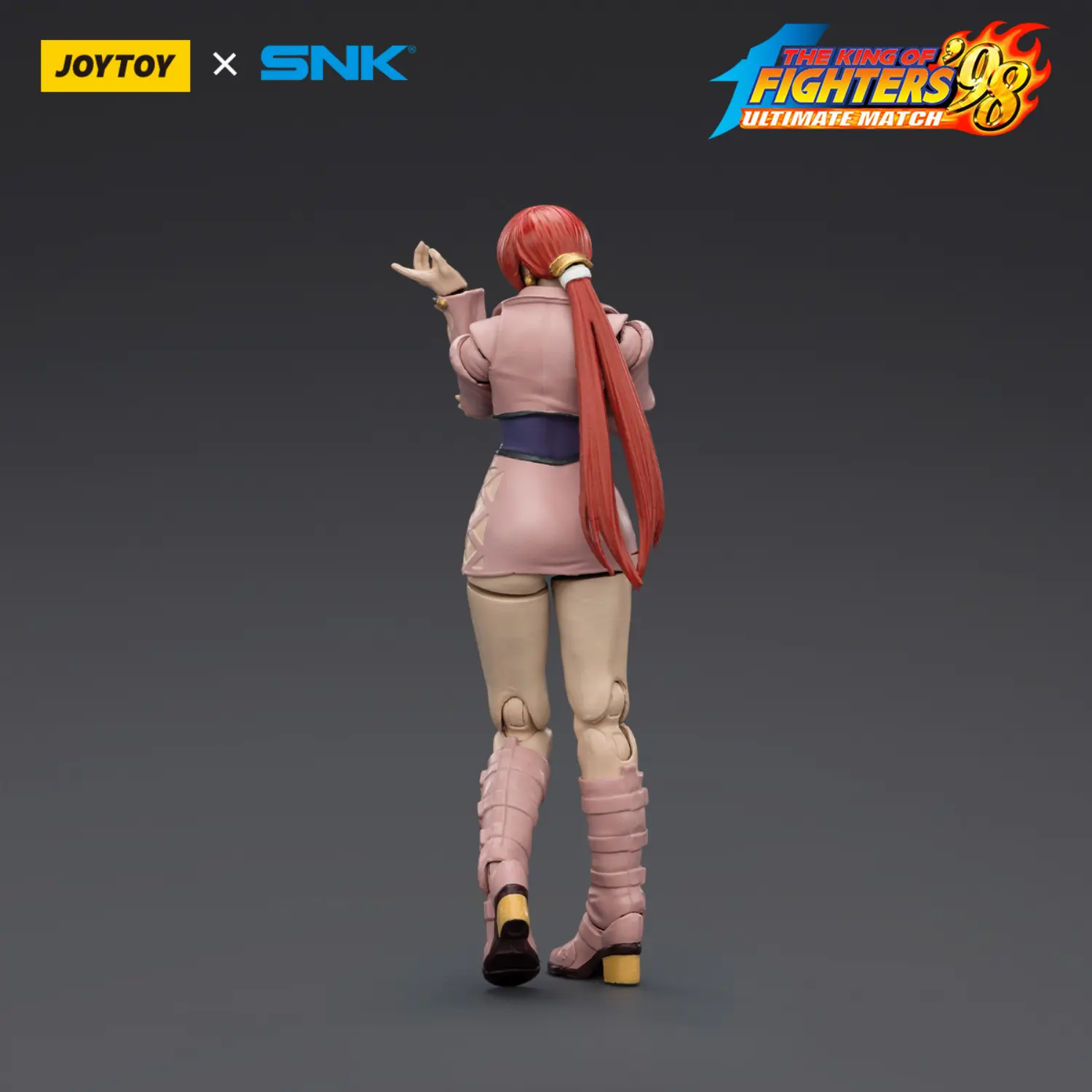 the back of the Action Figure - JOYTOY Shermie KOF _98 UM Orochi Team SNK 1 18 - The King of Fighters