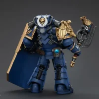 the back of the Action Figure - JOYTOY Ultramarines Invictarus Suzerain Squad (Defender of Hera Suzerain 3) 1 18 - Warhammer The Horus Heresy rectangle image