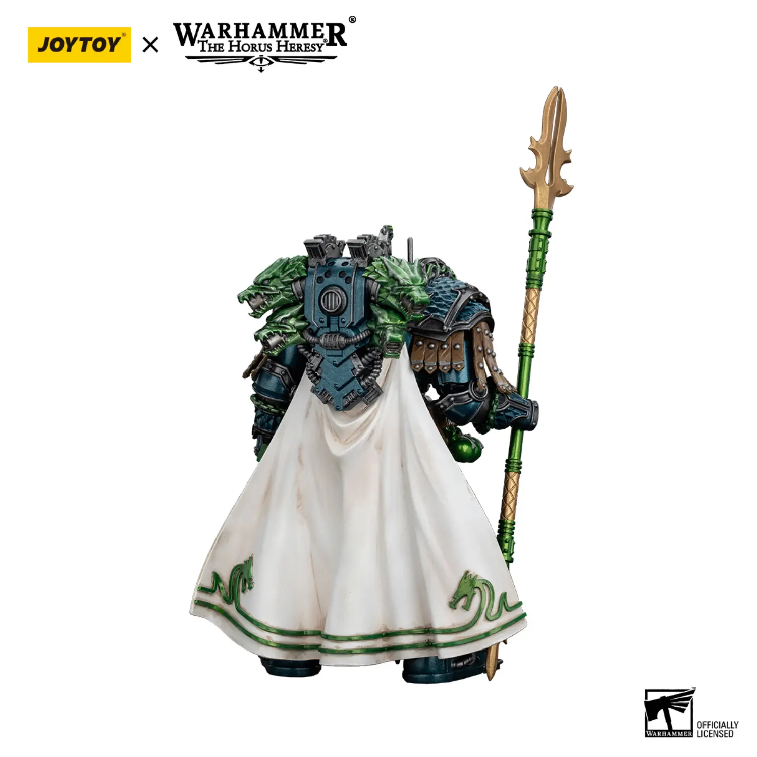 the back of the Action Figure - JoyToy Alpha Legion Alpharius, Primarch of the XXth Legion 1 18 - Warhammer The Horus Heresy in white background the back of the Action Figure - JoyToy Alpha Legion Alpharius, Primarch of the XXth Legion 1 18 - Warhammer The Horus Heresy in white background